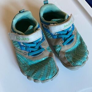 SAGUARO Kids Sneakers - Aqua and gray